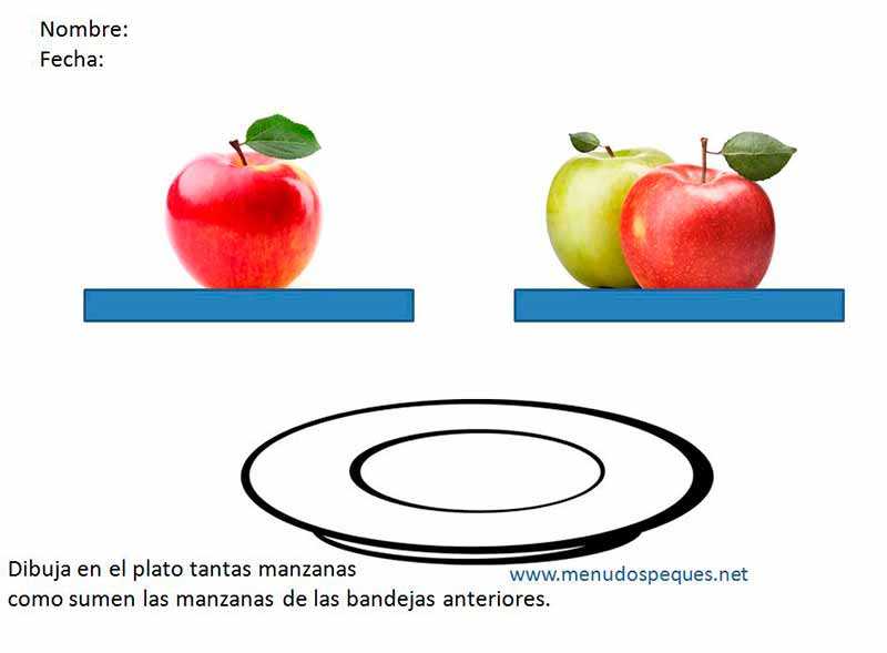 Ejercicios y fichas Primeras operaciones: Sumas