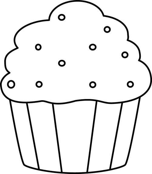 Dibujo Cupcake para Colorear