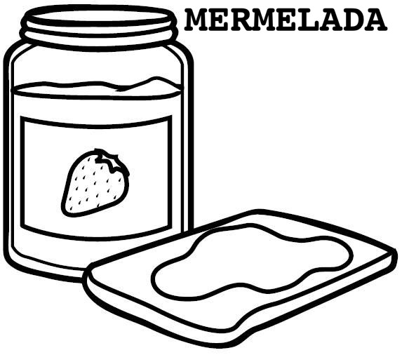 Mermelada - Dibujos alimentos