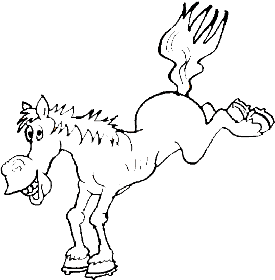 Colorear dibujo caballo