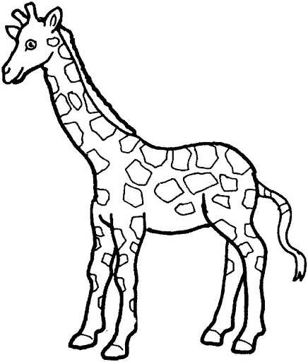 Dibujo jirafa para colorear