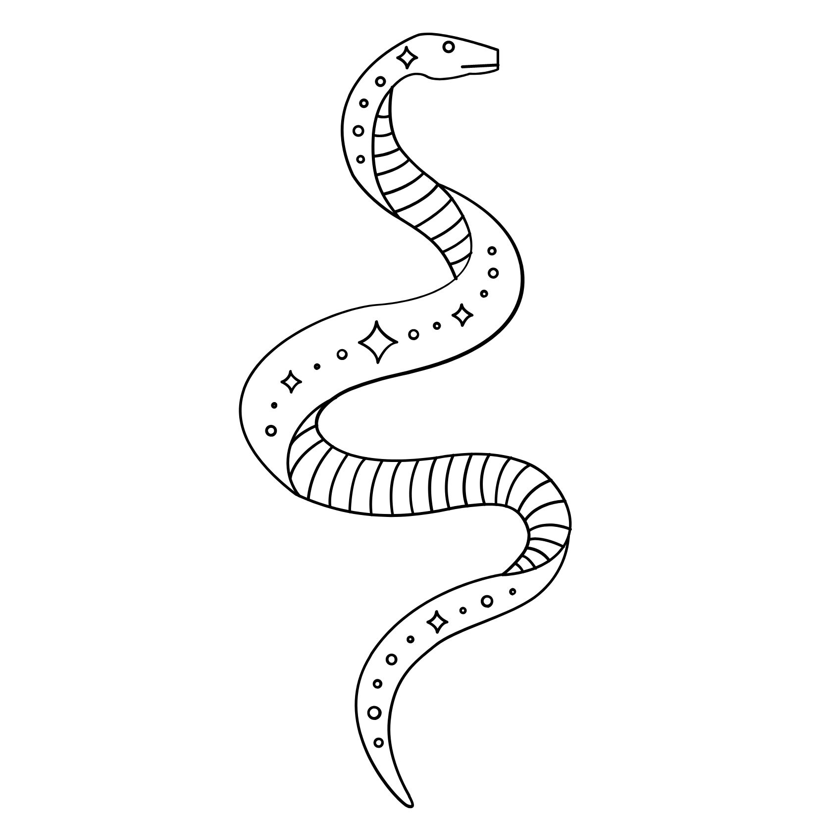 dibujo serpiente