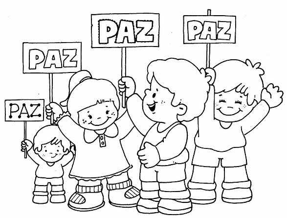 Colorear día de la Paz y día de la tolerancia 17