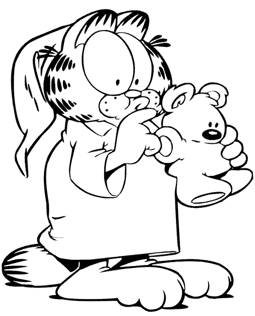 Dibujos para colorear de Garfield