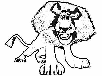 dibujos alex de madagascar para colorear dibujos alex de madagascar para colorear