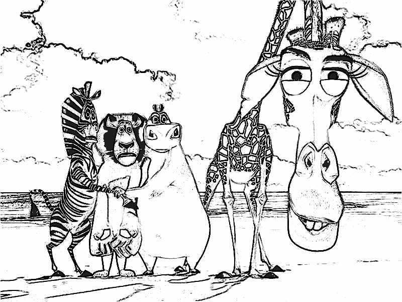 Dibujos para colorear madagascar Dibujos para colorear madagascar