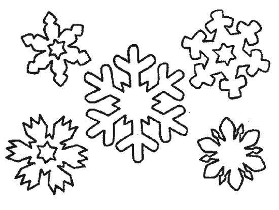 dibujos para colorear copos de nieve