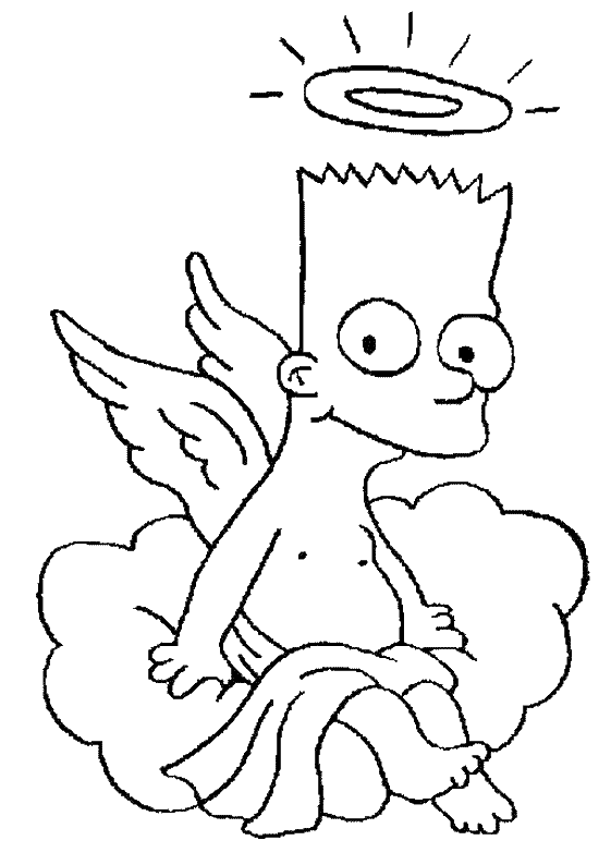 Colorear Los Simpsons: Bart