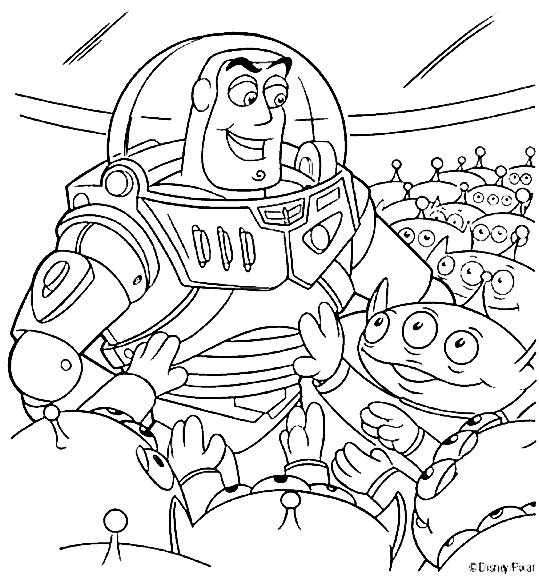 Colorear a Buzz Lightyear