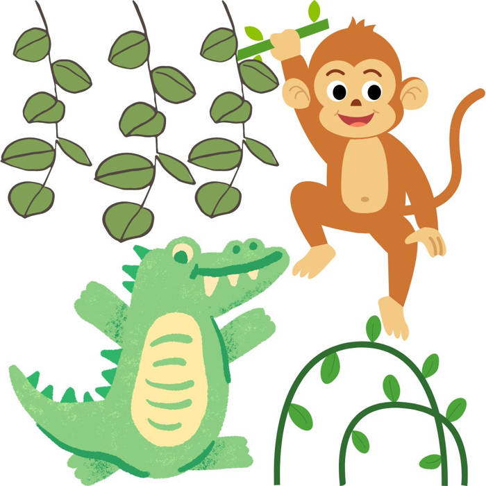 monos, cocodrilos, cuentos, historias, libros