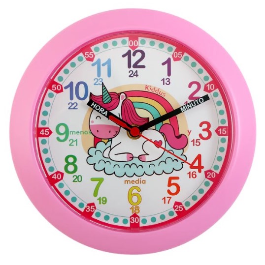 Reloj de pared para niños