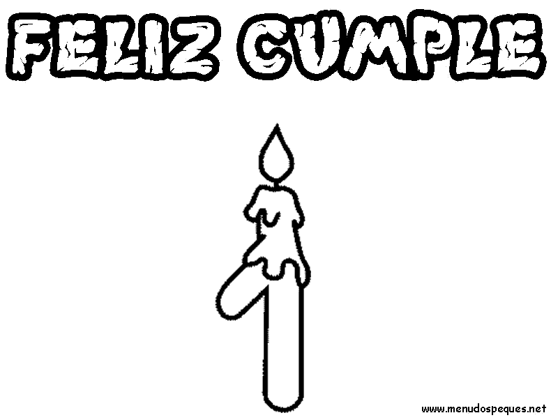 colorear cumpleaños