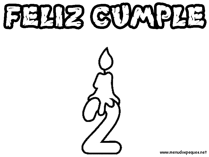 colorear cumpleaños