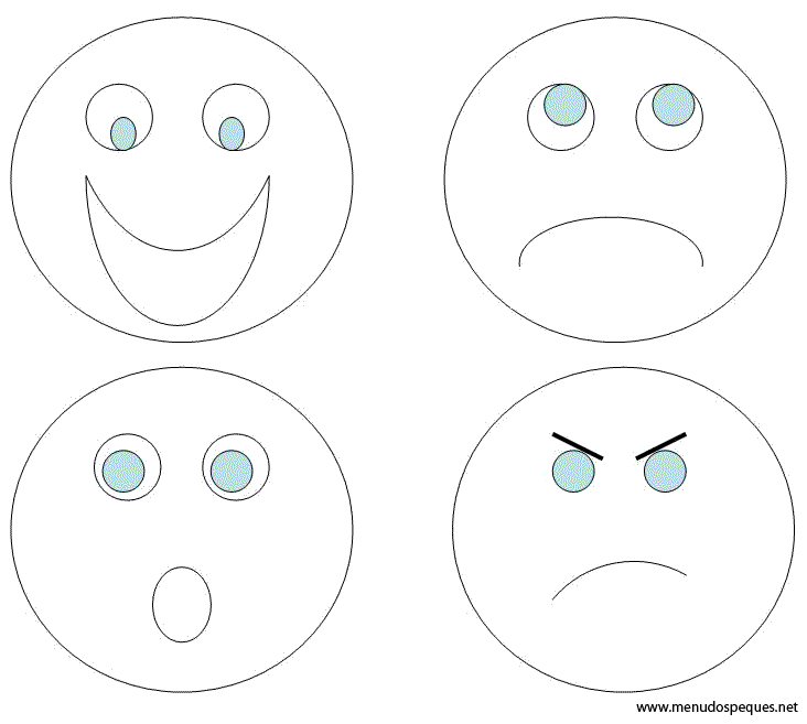 colorear gestualidad facial