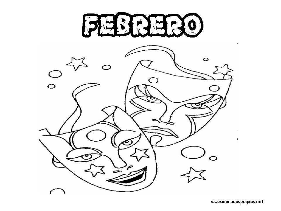 Febrero - Colorear Meses del Año 02