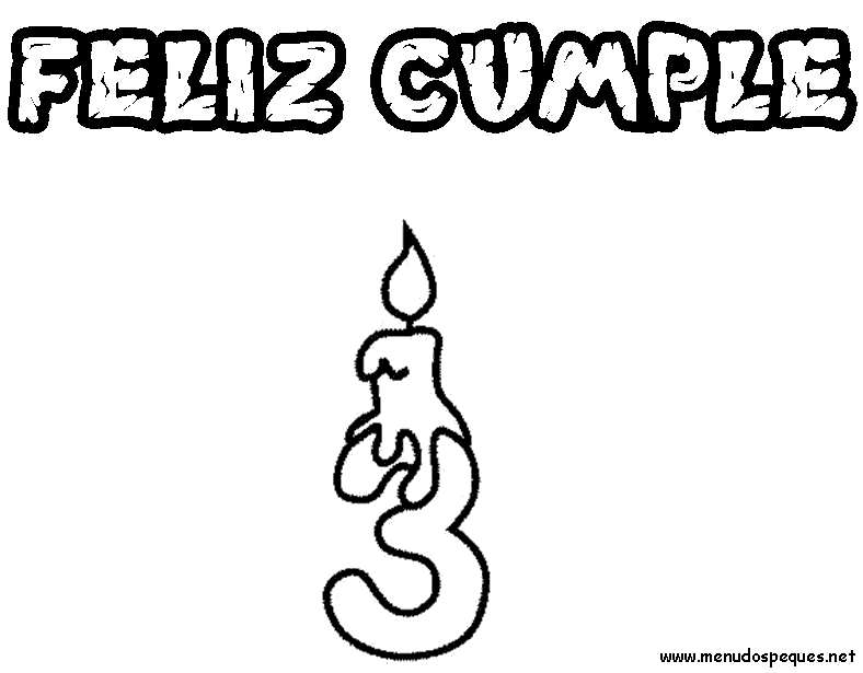 colorear cumpleaños