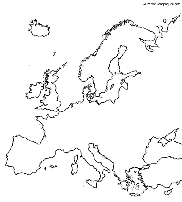 Colorear mapa de Europa