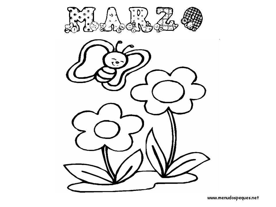 Marzo - Colorear Meses del Año 03