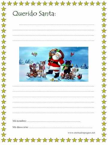 Cartas para Papa Noel y Santa claus