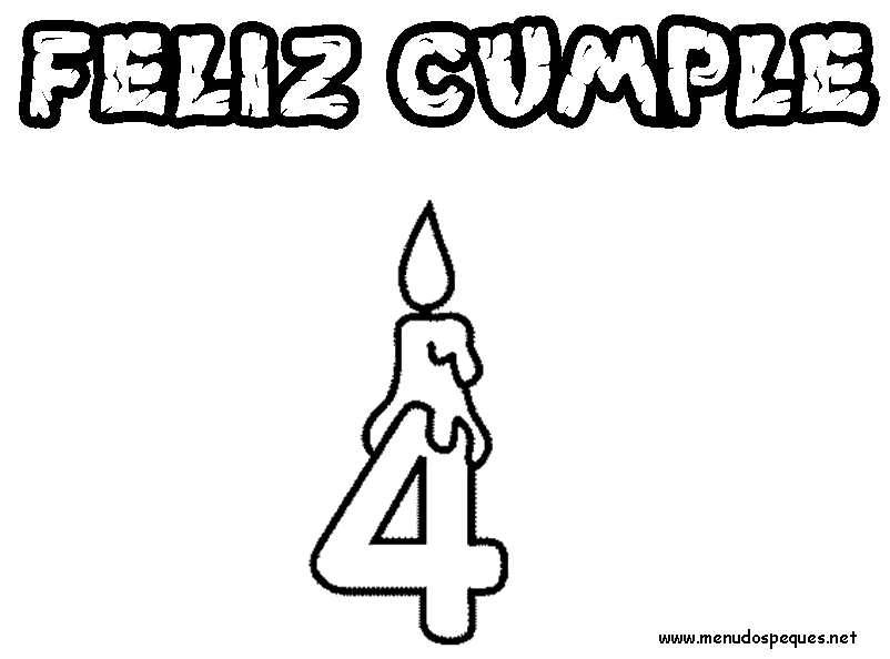 colorear cumpleaños