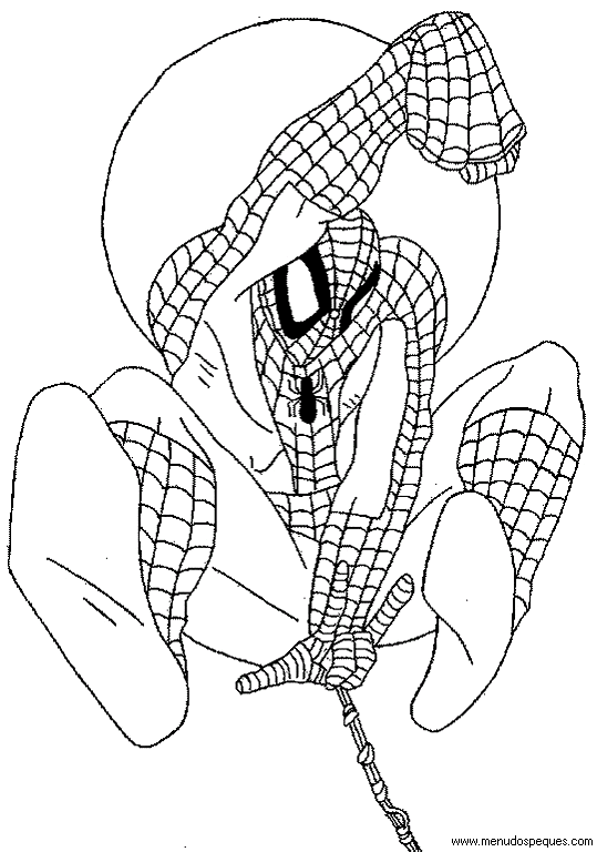 colorear spiderman