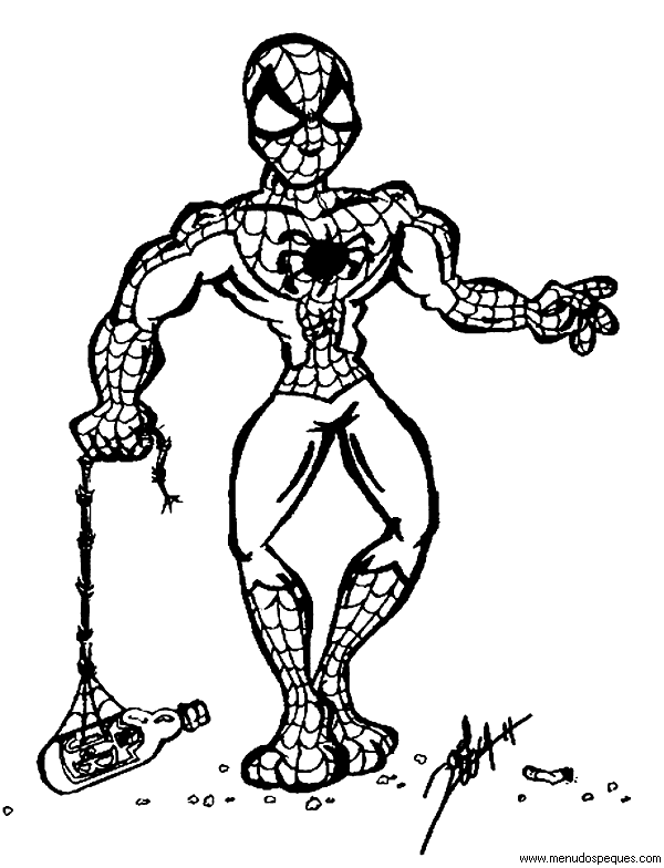 Colorear Spiderman 06