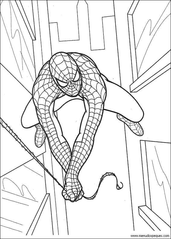 colorear spiderman