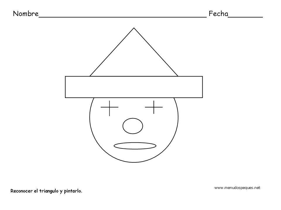 fichas infantiles, fichas para primaria, ejercicios, fichas didácticas, formas geométricas,