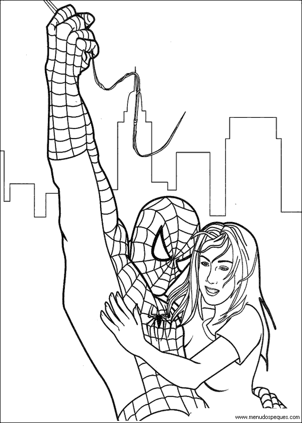 colorear spiderman