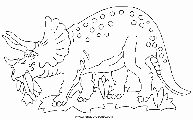 colorear dinosaurio