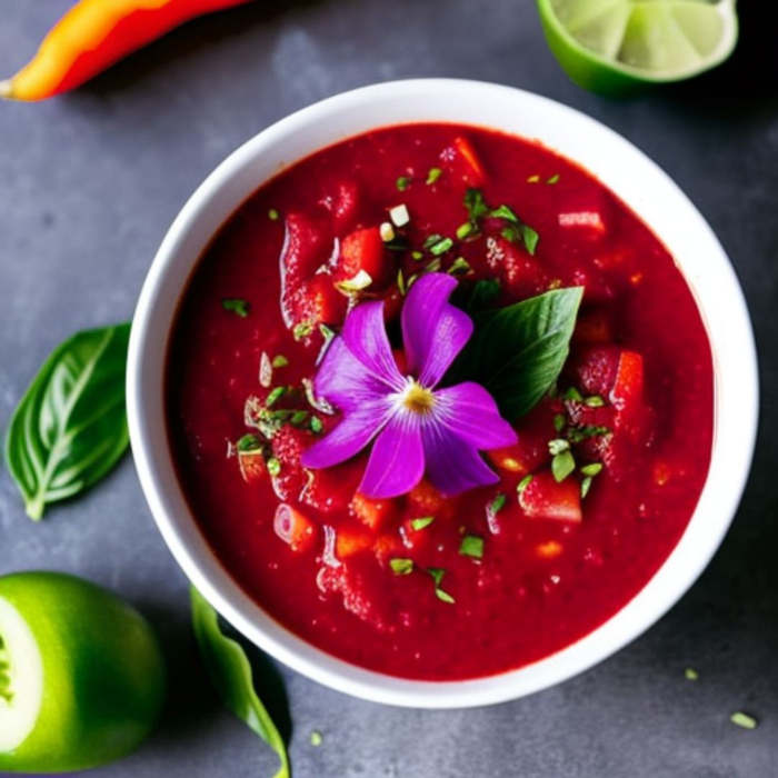 Gazpacho de cerezas receta