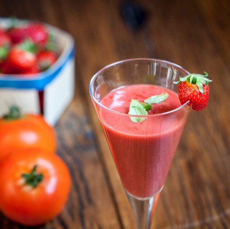 Gazpacho de fresas receta