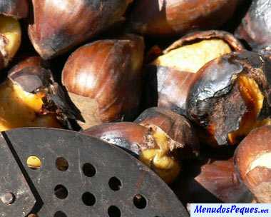 caniones infantiles para el otoño, castañera y castañas