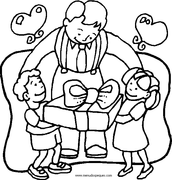 láminas de dibujos para colorear día del padre