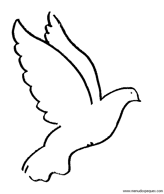 paloma de la paz para colorear, día de la paz, violencia cero