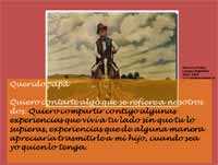 Carta de un niño a su papá