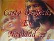 Carta de Jesús en Navidad
