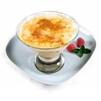 Mousse de arroz con leche, postres