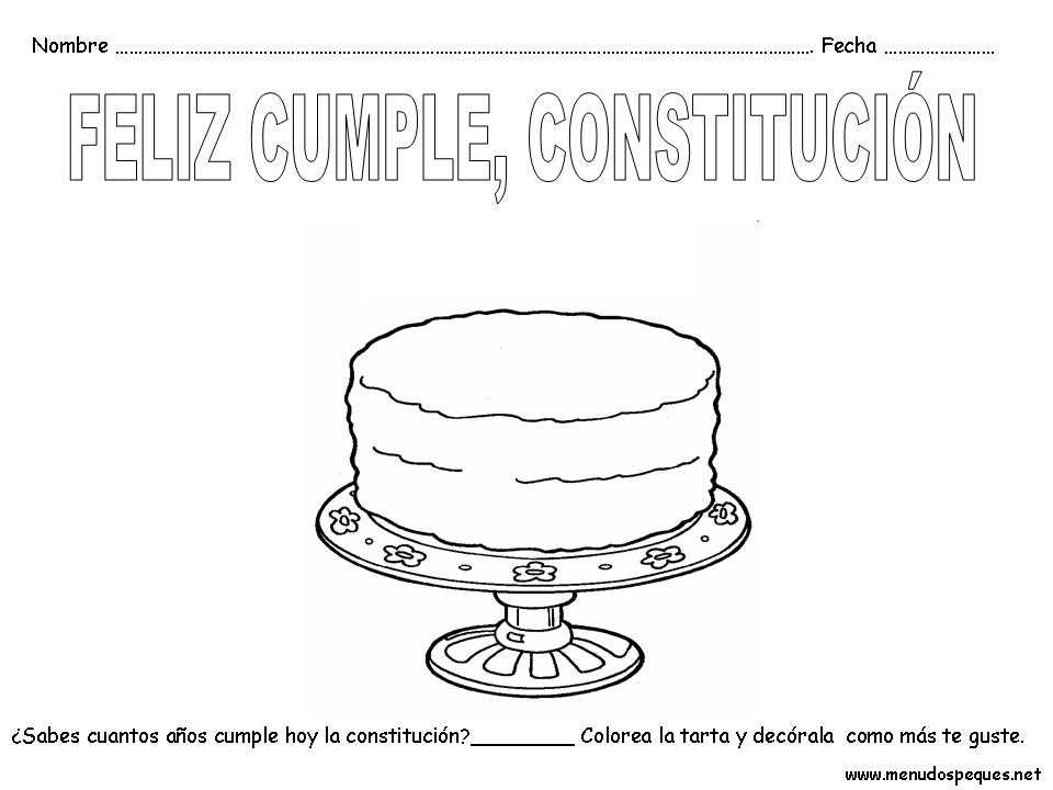 Fichas para el día de la constitución