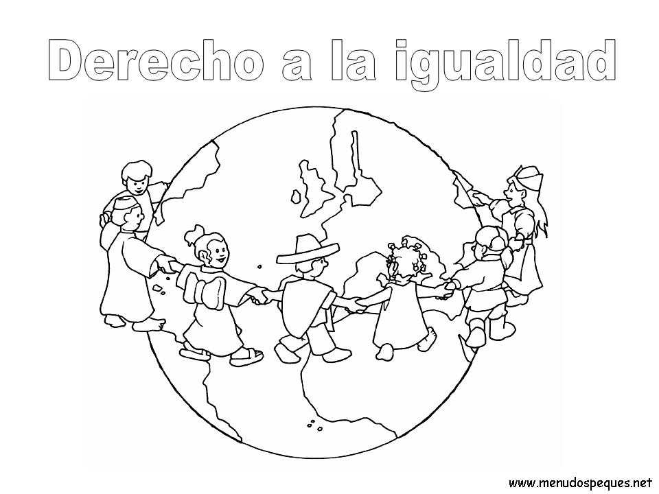 Derecho a la igualdad - Dibujos día del niño