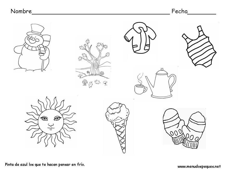 Concepto frío, fichas invierno