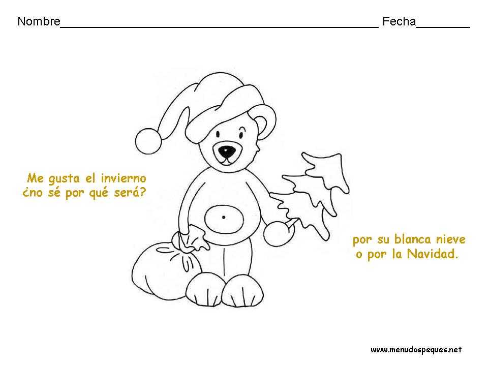 fichas infantiles para navidad