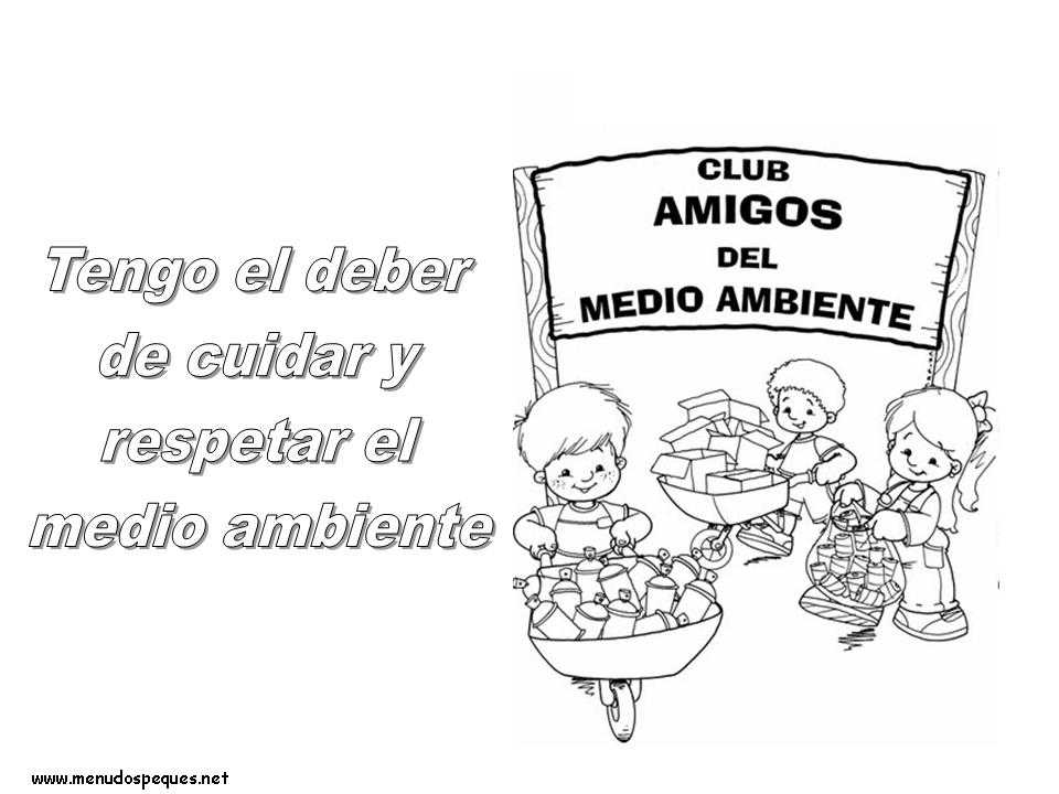 Deber de respetar el medio ambiente, día del niño