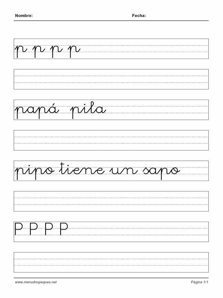 Ficha Caligrafía 18