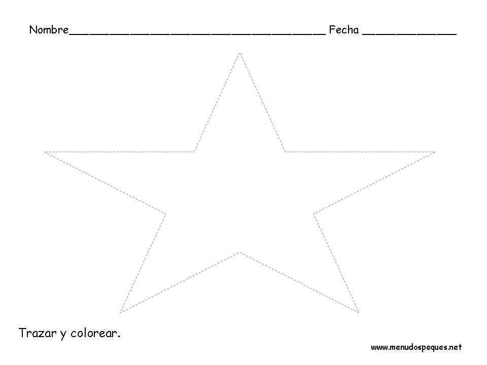 trazar y colorear la estrella de navidad