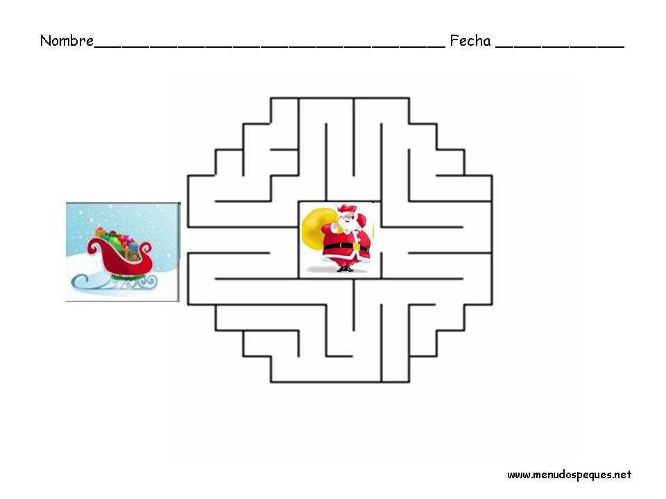 laberintos navidad, laberintos infantiles