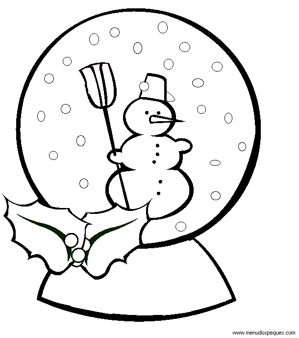 Colorear navidad, dibujos navidad, láminas navidad, adornos navideños