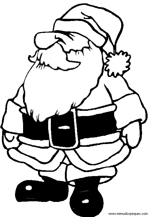 Colorear navidad, dibujos navidad, láminas navidad, Santa Claus, Papá Noel