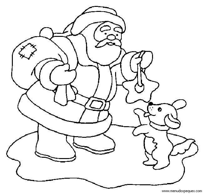 Colorear navidad, dibujos navidad, láminas navidad, Santa Claus, Papá Noel