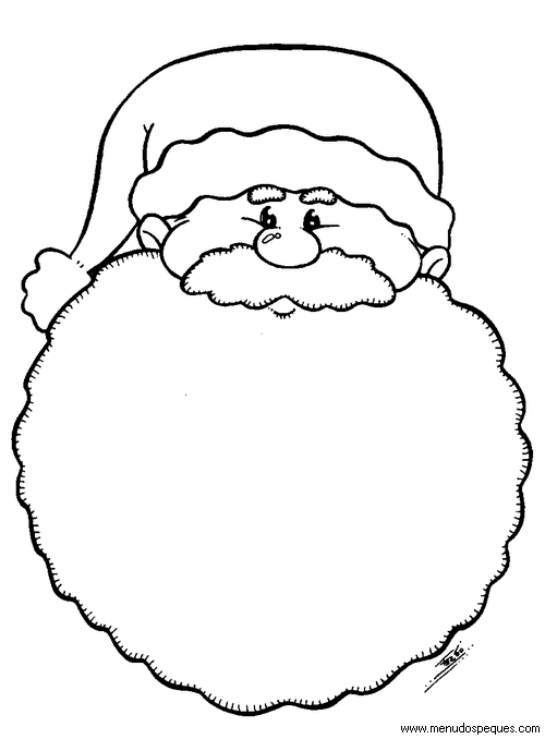 Colorear navidad, dibujos navidad, láminas navidad, Santa Claus, Papá Noel